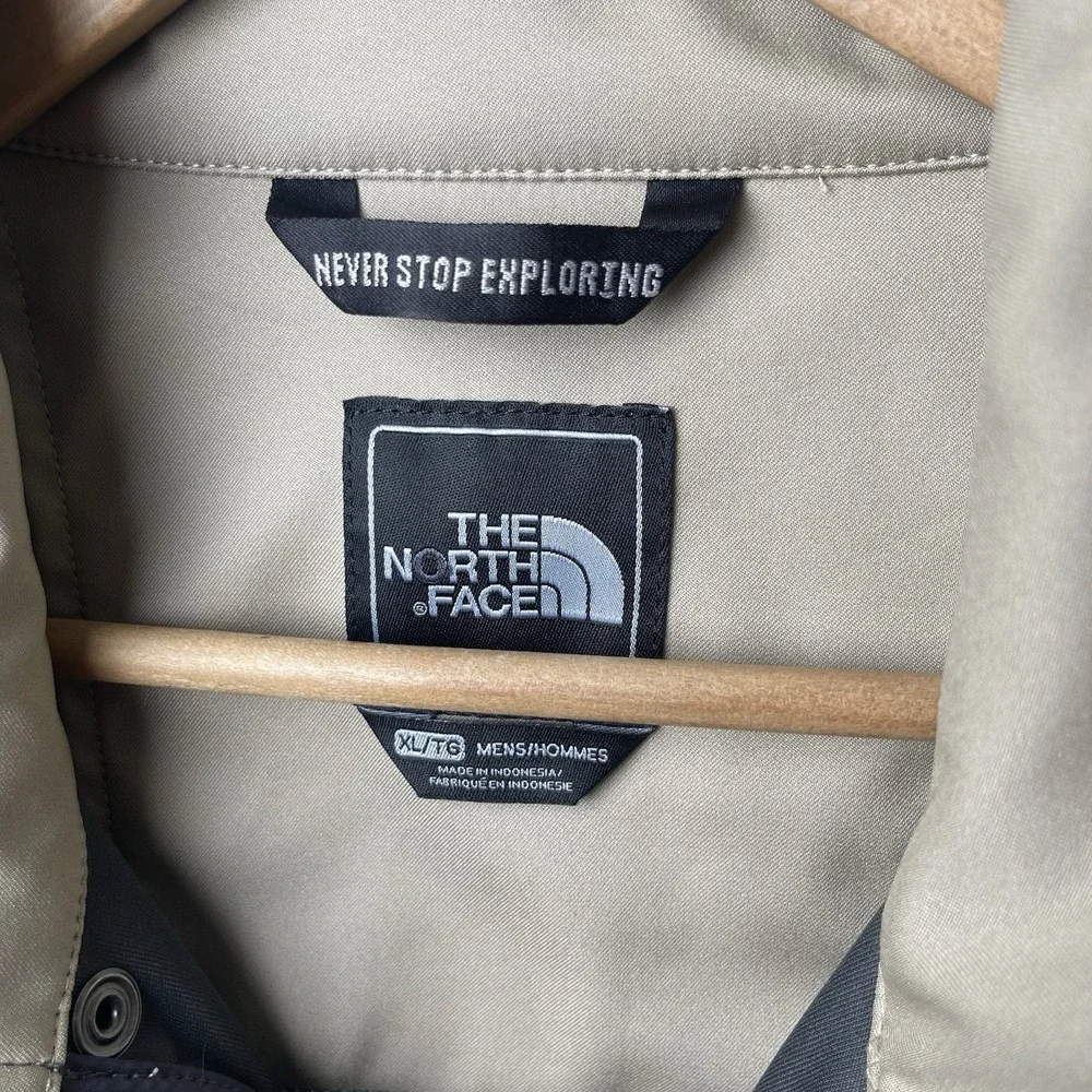 The North Face TNF Apex Men's XL Tan Soft Shell Full Zip Jacket Outdoor Hiking